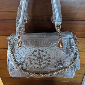 Custom and handmade handbags over the shoulder with Rhinestones